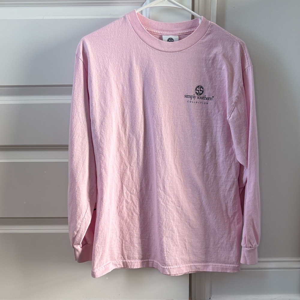 Simply Southern Light Pink Crew Neck Tee